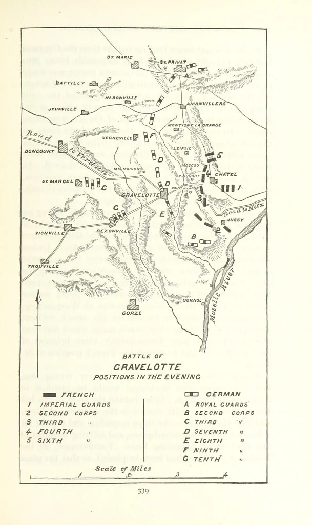 An illustration from Decisive Battles since Waterloo; the most important military events from 1815 to 1887. ... Illustrated, 1887, leaf 365