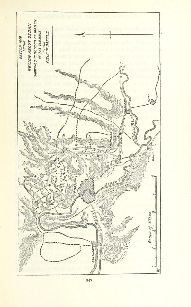 An illustration from Decisive Battles since Waterloo; the most important military events from 1815 to 1887. ... Illustrated, 1887, leaf 373