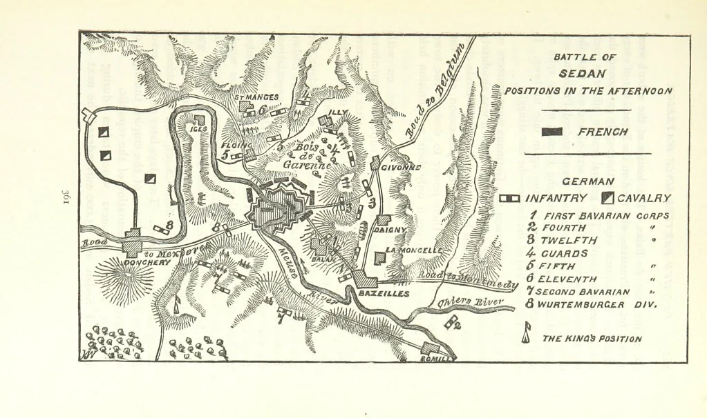 An illustration from Decisive Battles since Waterloo; the most important military events from 1815 to 1887. ... Illustrated, 1887, leaf 387