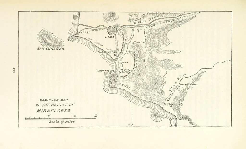 An illustration from Decisive Battles since Waterloo; the most important military events from 1815 to 1887. ... Illustrated, 1887, leaf 461