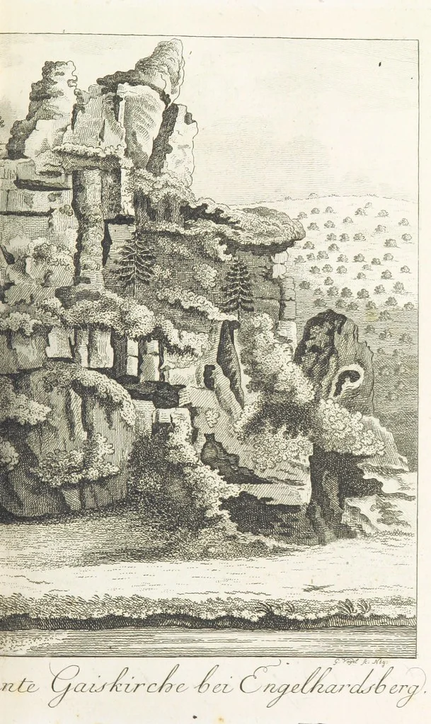 An illustration from Malerische Reise durch die beiden fränkischen Fürstenthümer Baireuth und Anspach ... Zweite unveränderte Auflage, 1816, leaf 153