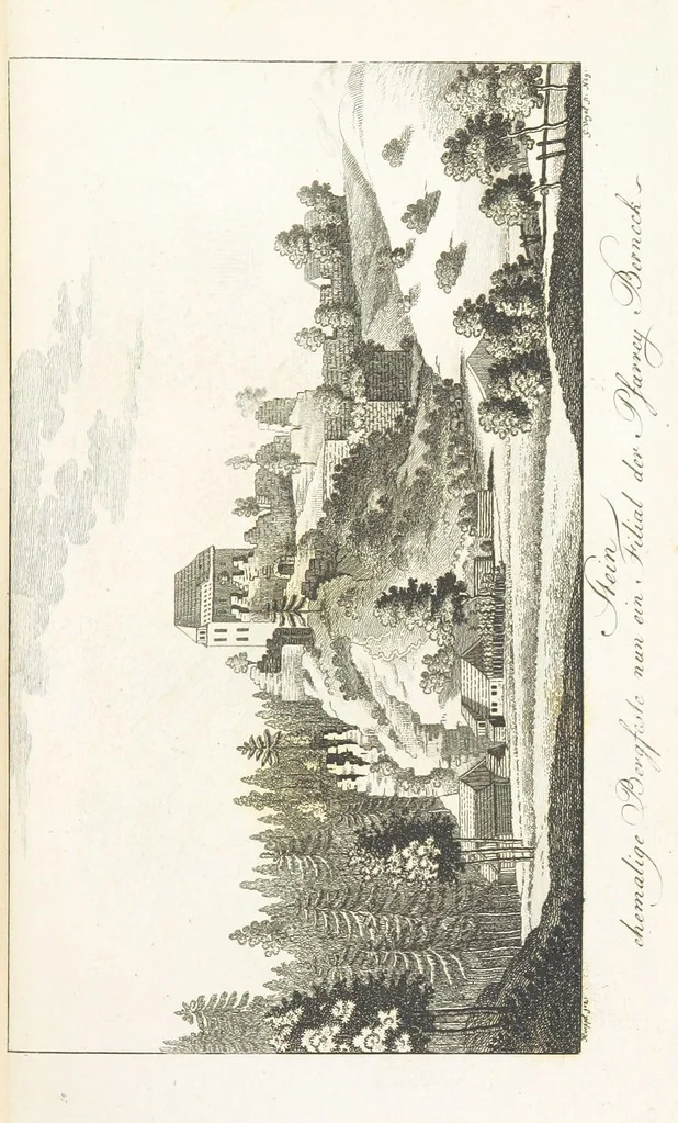 An illustration from Malerische Reise durch die beiden fränkischen Fürstenthümer Baireuth und Anspach ... Zweite unveränderte Auflage, 1816, leaf 321