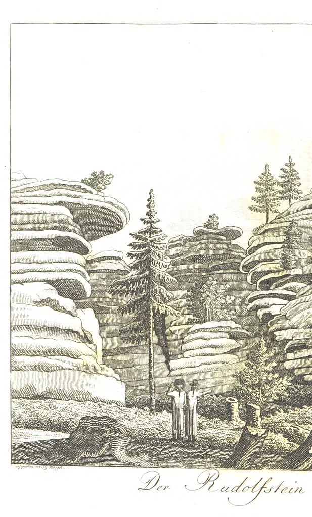 An illustration from Malerische Reise durch die beiden fränkischen Fürstenthümer Baireuth und Anspach ... Zweite unveränderte Auflage, 1816, leaf 324