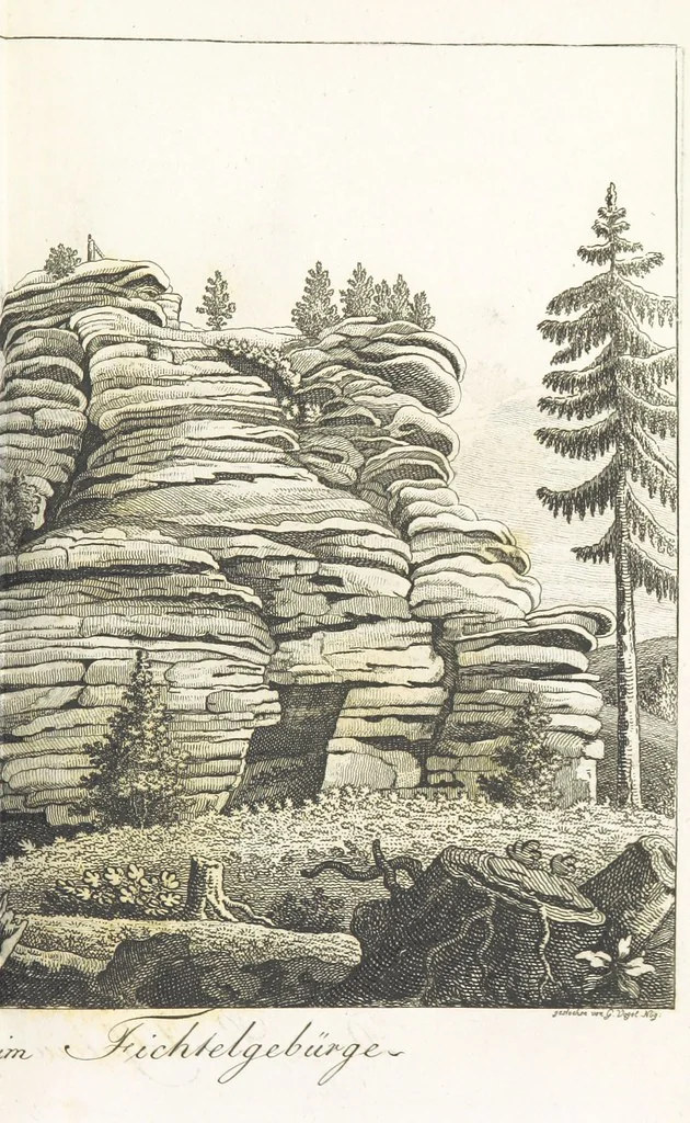An illustration from Malerische Reise durch die beiden fränkischen Fürstenthümer Baireuth und Anspach ... Zweite unveränderte Auflage, 1816, leaf 325