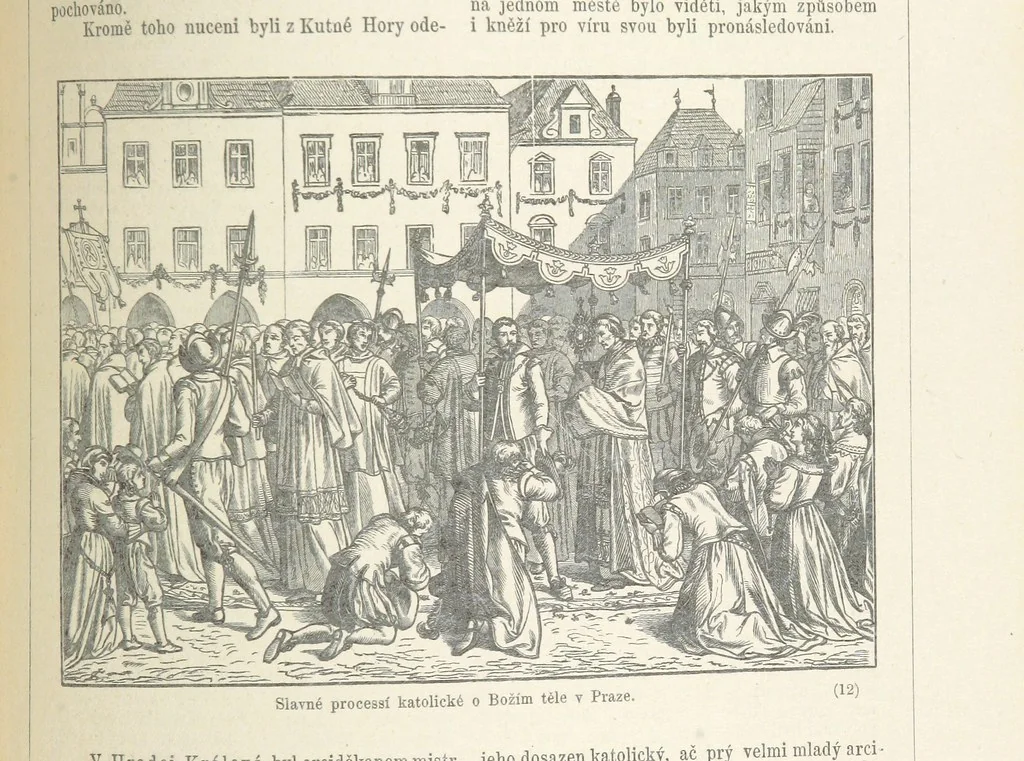 An illustration from Dějiny Cech a Moravy od roku 1620 do roku 1648. Col. 1372, 1891, leaf 119