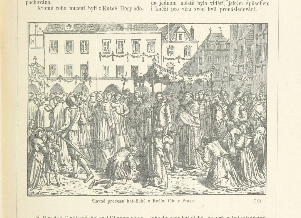 An illustration from Dějiny Cech a Moravy od roku 1620 do roku 1648. Col. 1372, 1891, leaf 121