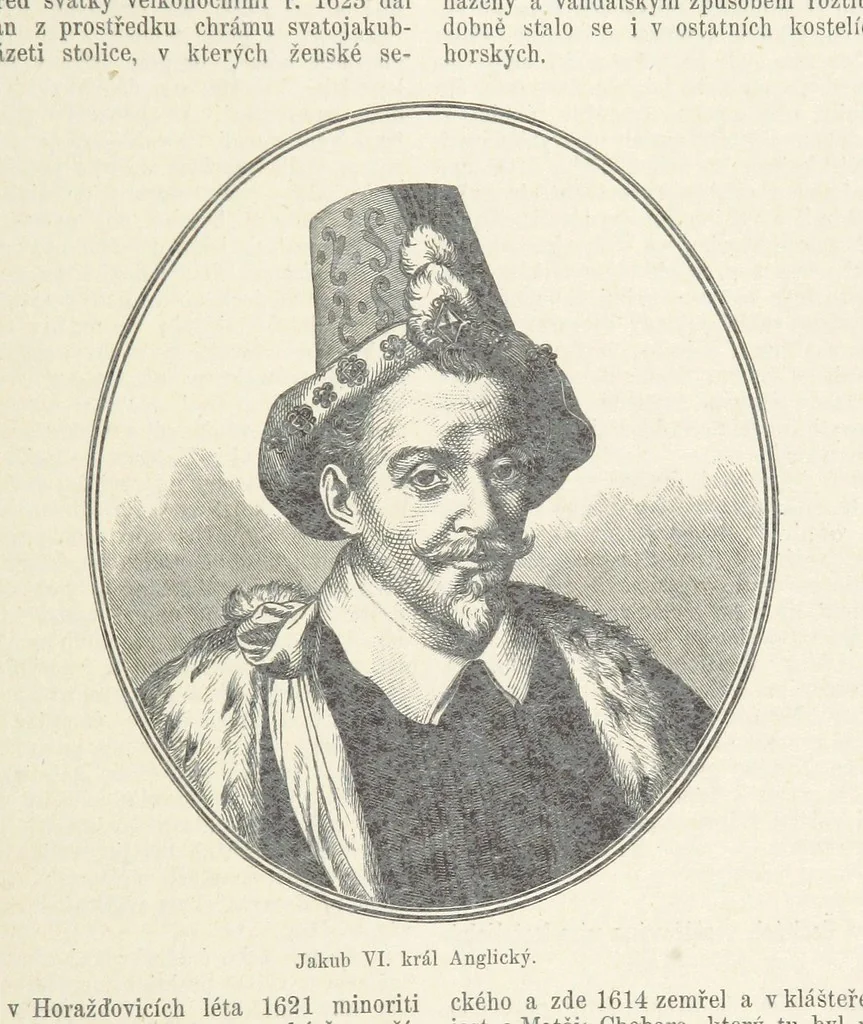 An illustration from Dějiny Cech a Moravy od roku 1620 do roku 1648. Col. 1372, 1891, leaf 129