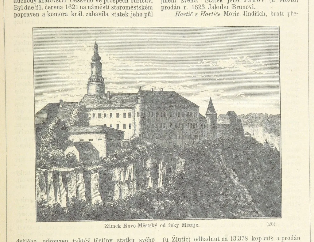 An illustration from Dějiny Cech a Moravy od roku 1620 do roku 1648. Col. 1372, 1891, leaf 225