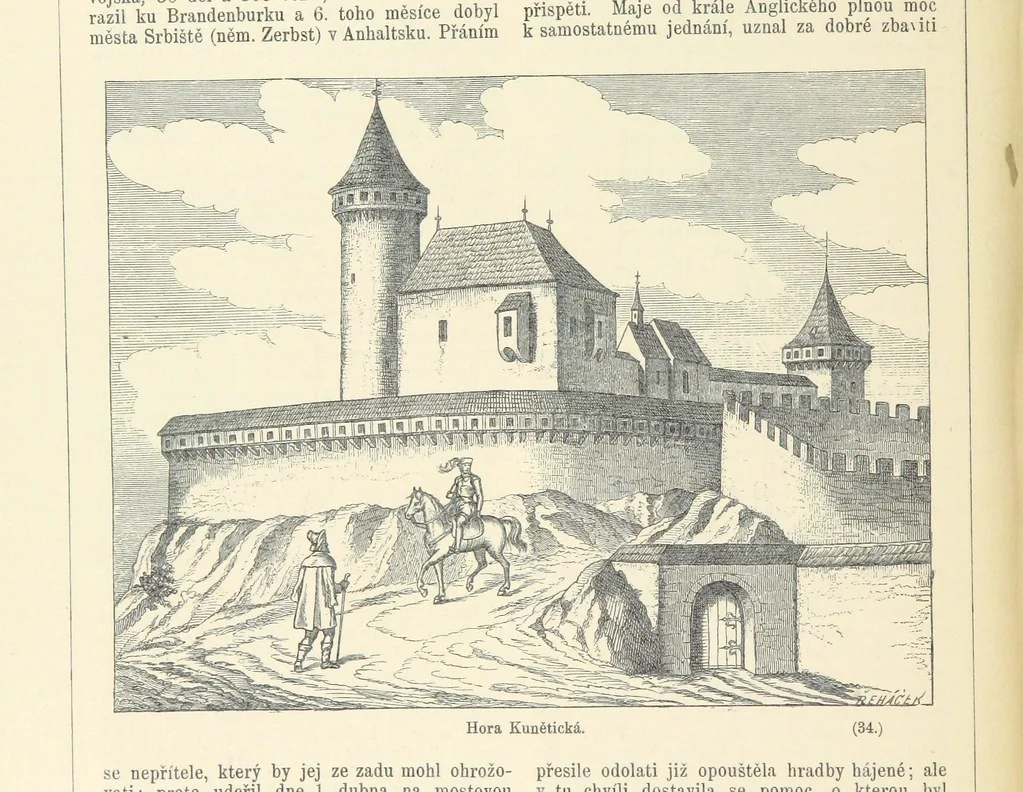 An illustration from Dějiny Cech a Moravy od roku 1620 do roku 1648. Col. 1372, 1891, leaf 304