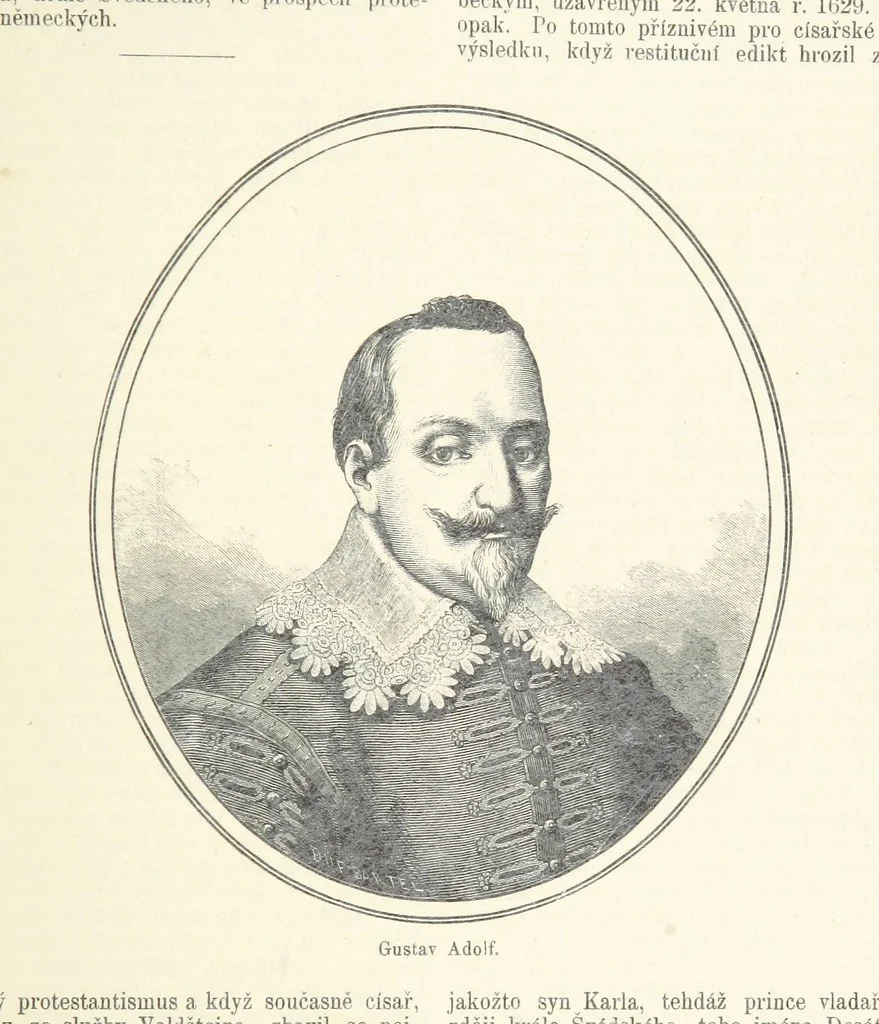 An illustration from Dějiny Cech a Moravy od roku 1620 do roku 1648. Col. 1372, 1891, leaf 353