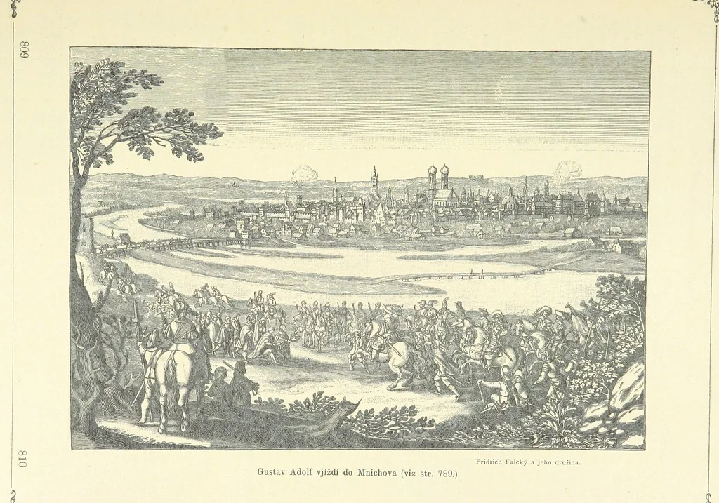 An illustration from Dějiny Cech a Moravy od roku 1620 do roku 1648. Col. 1372, 1891, leaf 417