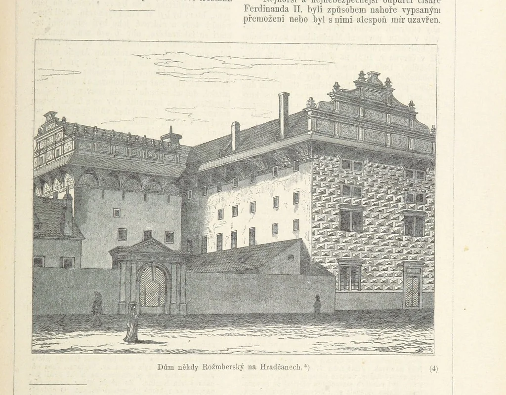 An illustration from Dějiny Cech a Moravy od roku 1620 do roku 1648. Col. 1372, 1891, leaf 49