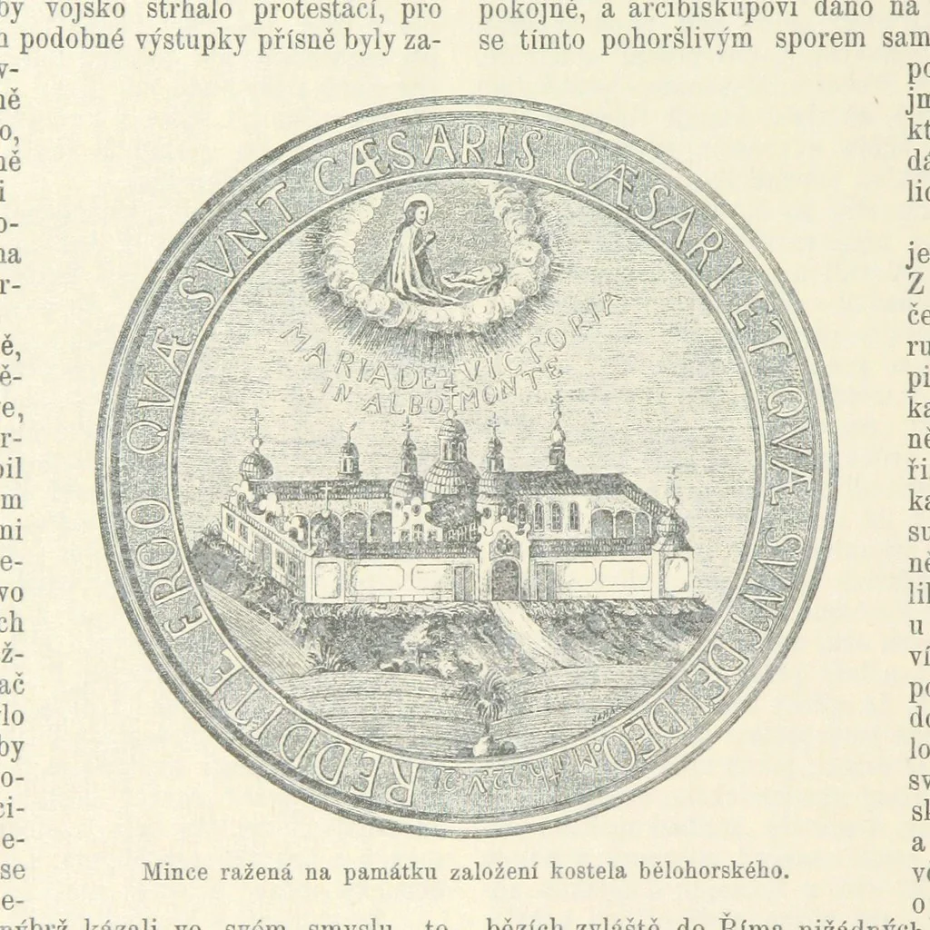 An illustration from Dějiny Cech a Moravy od roku 1620 do roku 1648. Col. 1372, 1891, leaf 504