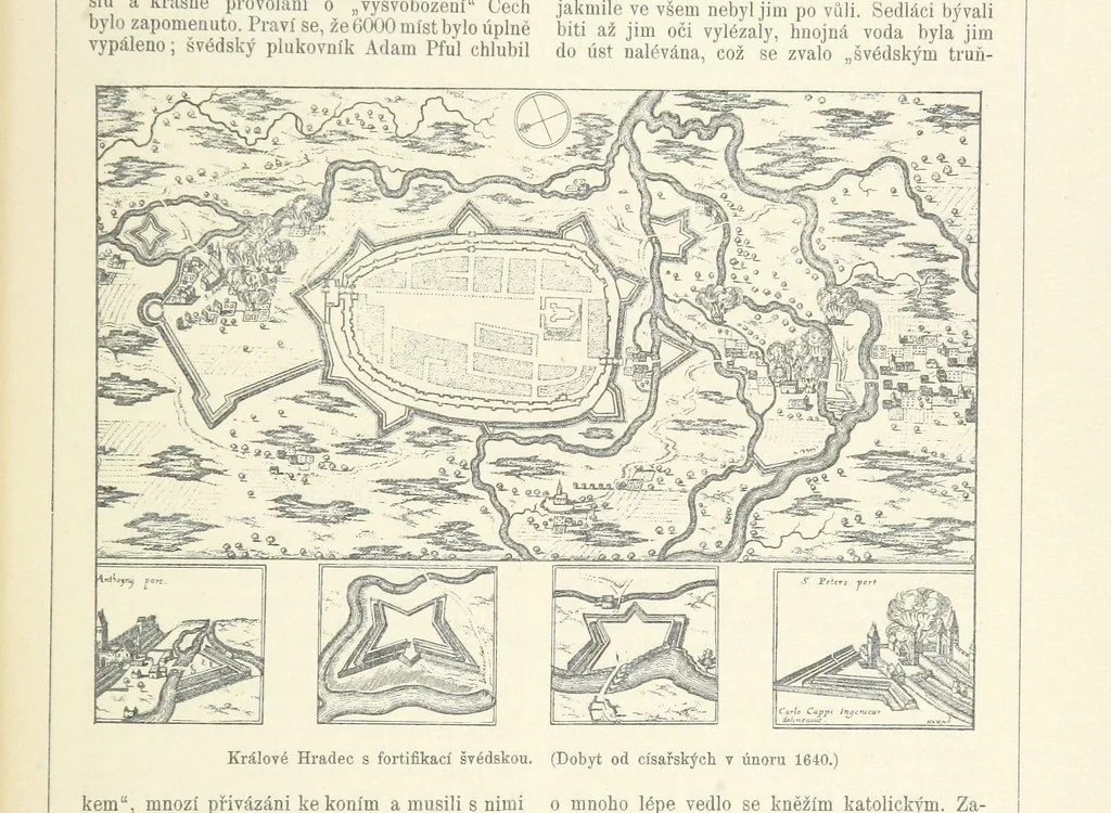 An illustration from Dějiny Cech a Moravy od roku 1620 do roku 1648. Col. 1372, 1891, leaf 545