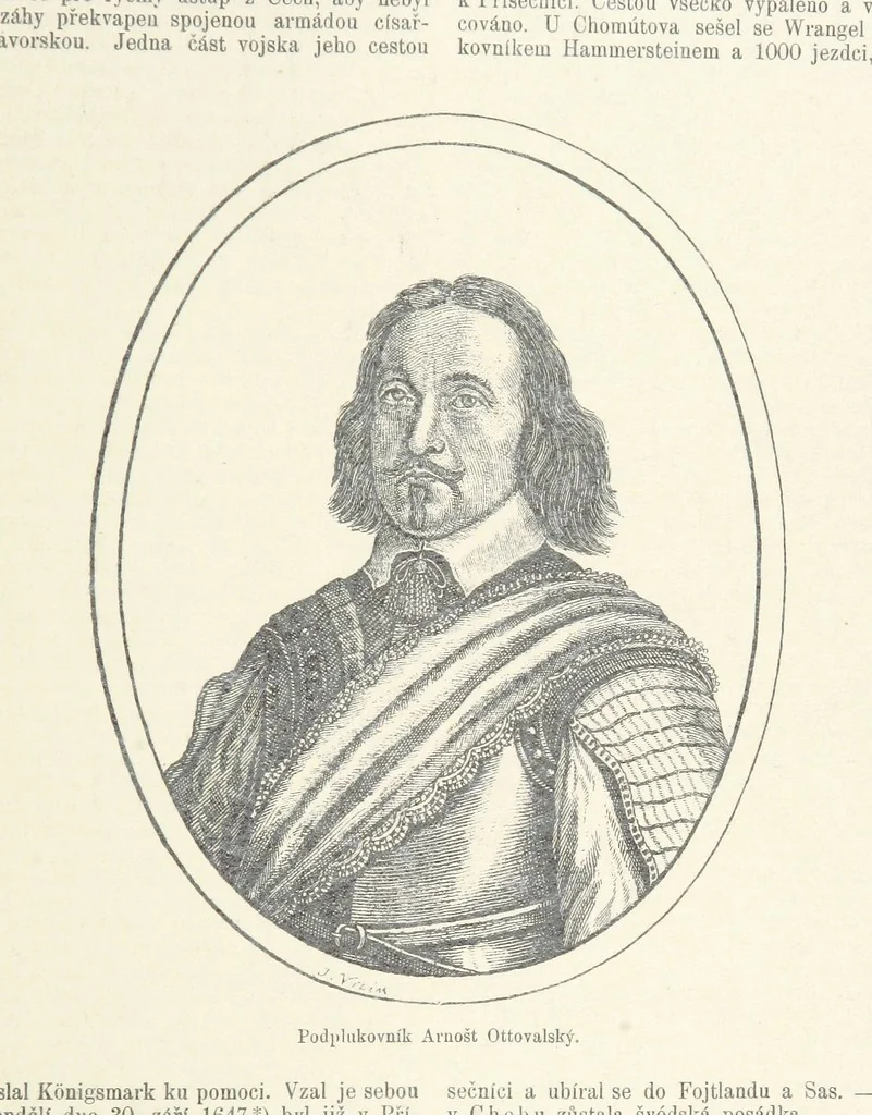 An illustration from Dějiny Cech a Moravy od roku 1620 do roku 1648. Col. 1372, 1891, leaf 649