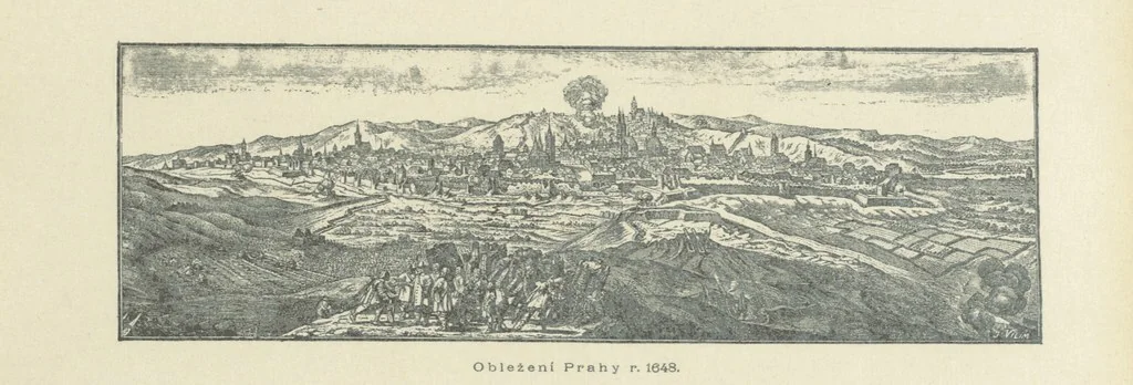 An illustration from Dějiny Cech a Moravy od roku 1620 do roku 1648. Col. 1372, 1891, leaf 661