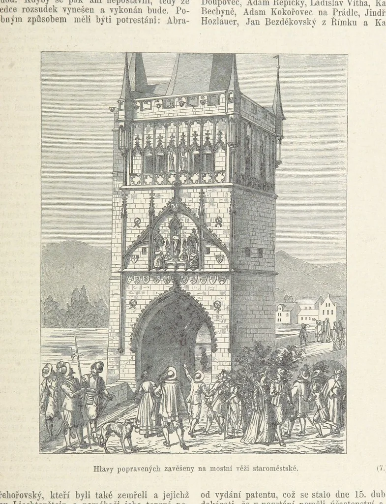 An illustration from Dějiny Cech a Moravy od roku 1620 do roku 1648. Col. 1372, 1891, leaf 73