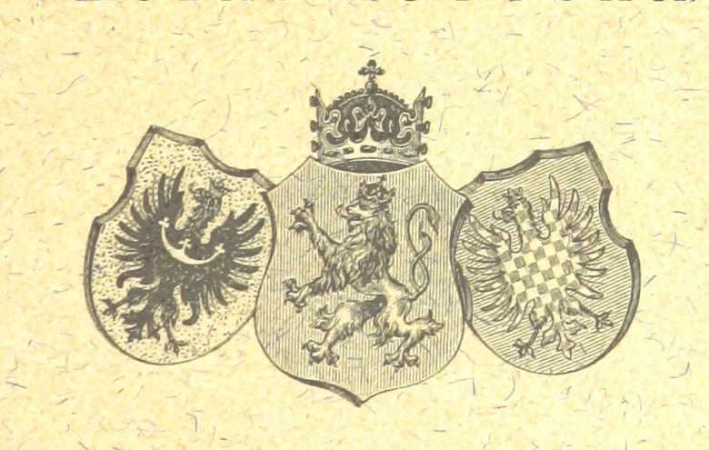 An illustration from Úplný místopisný slovník Královstvi Českého, etc. (II. Část historická.-Místopisný slovník historický Království Českého. Sepsal A. Sedláčck.), 1893, leaf 1723