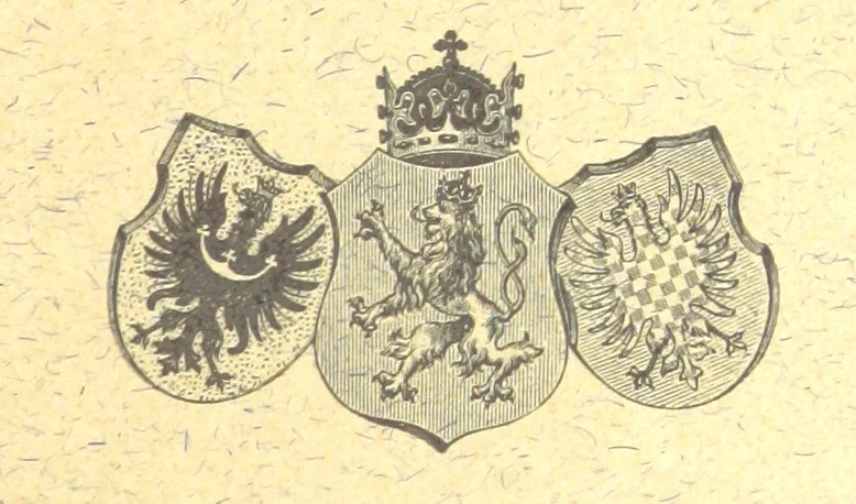 An illustration from Úplný místopisný slovník Královstvi Českého, etc. (II. Část historická.-Místopisný slovník historický Království Českého. Sepsal A. Sedláčck.), 1893, leaf 1735
