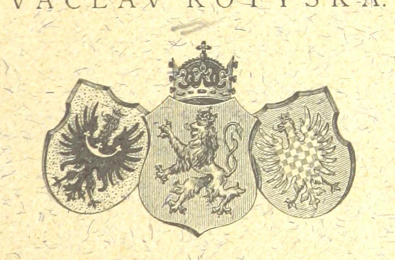 An illustration from Úplný místopisný slovník Královstvi Českého, etc. (II. Část historická.-Místopisný slovník historický Království Českého. Sepsal A. Sedláčck.), 1893, leaf 1747