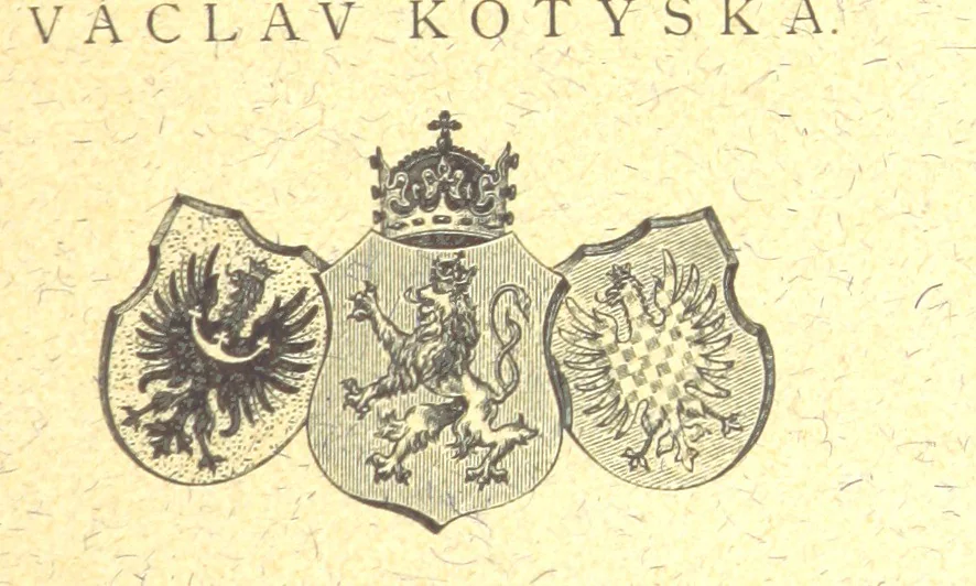 An illustration from Úplný místopisný slovník Královstvi Českého, etc. (II. Část historická.-Místopisný slovník historický Království Českého. Sepsal A. Sedláčck.), 1893, leaf 1755