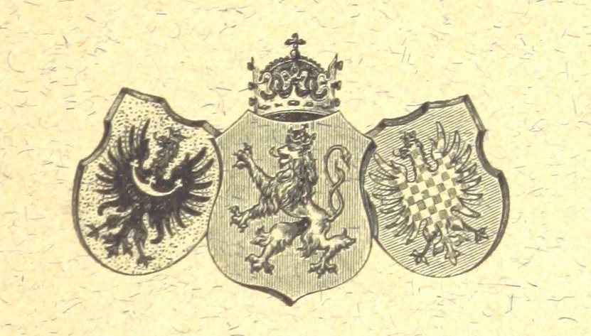 An illustration from Úplný místopisný slovník Královstvi Českého, etc. (II. Část historická.-Místopisný slovník historický Království Českého. Sepsal A. Sedláčck.), 1893, leaf 1779