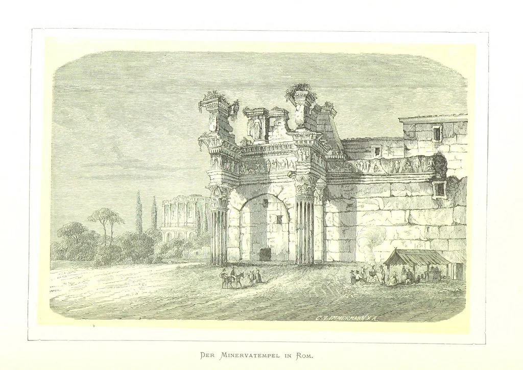An illustration from Rom und seine Umgebung in Holzschnitten, nach Skizzen ... von C. Zimmermann mit erläuterndem Texte von Prof. Dr Kühne, 1870, leaf 122