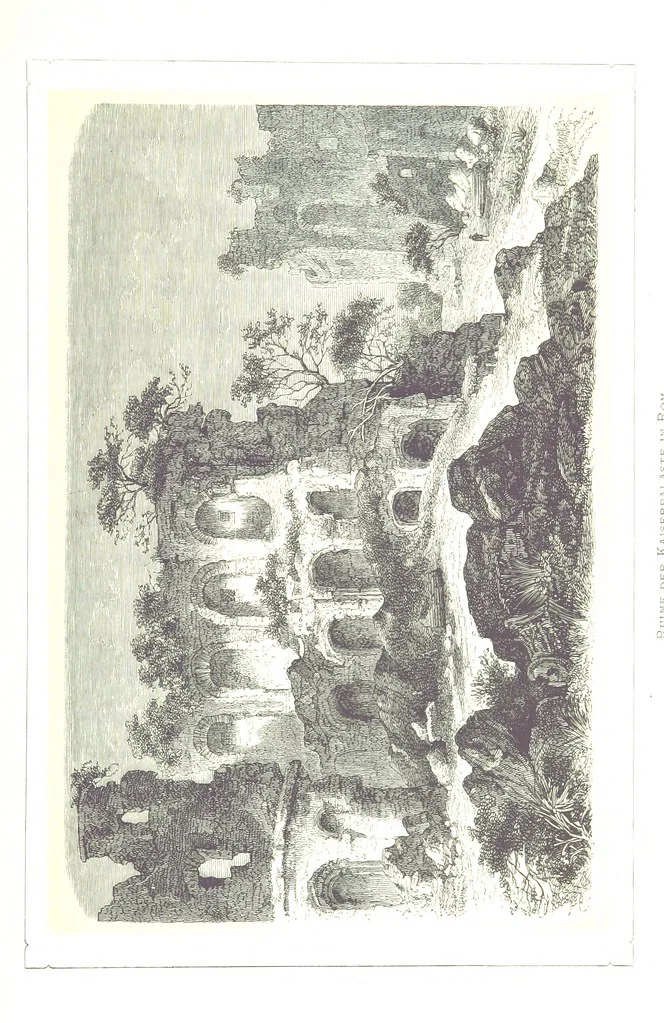 An illustration from Rom und seine Umgebung in Holzschnitten, nach Skizzen ... von C. Zimmermann mit erläuterndem Texte von Prof. Dr Kühne, 1870, leaf 95