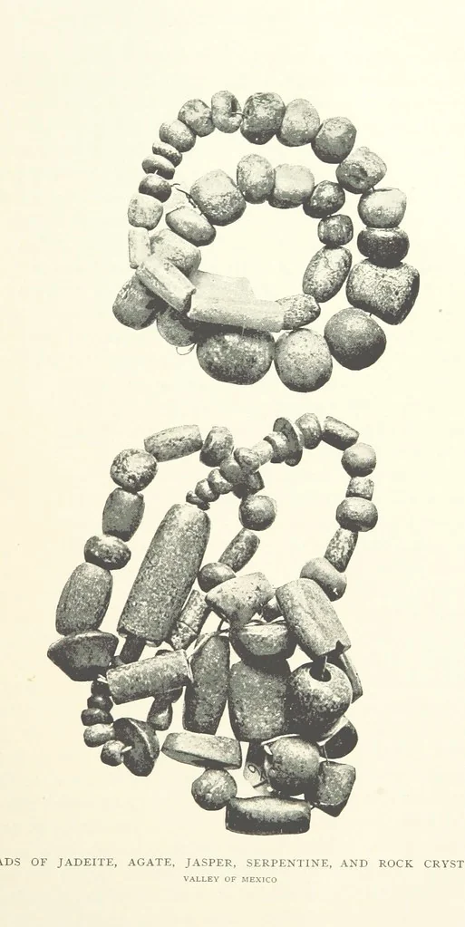 An illustration from Gems and Precious Stones of North America. A popular description of their occurrence, value, history, archæology, and of the collections in which they exist, also a chapter on pearls and on remarkable foreign gems owned in the United States. Illustrated, etc, 1890, leaf 353