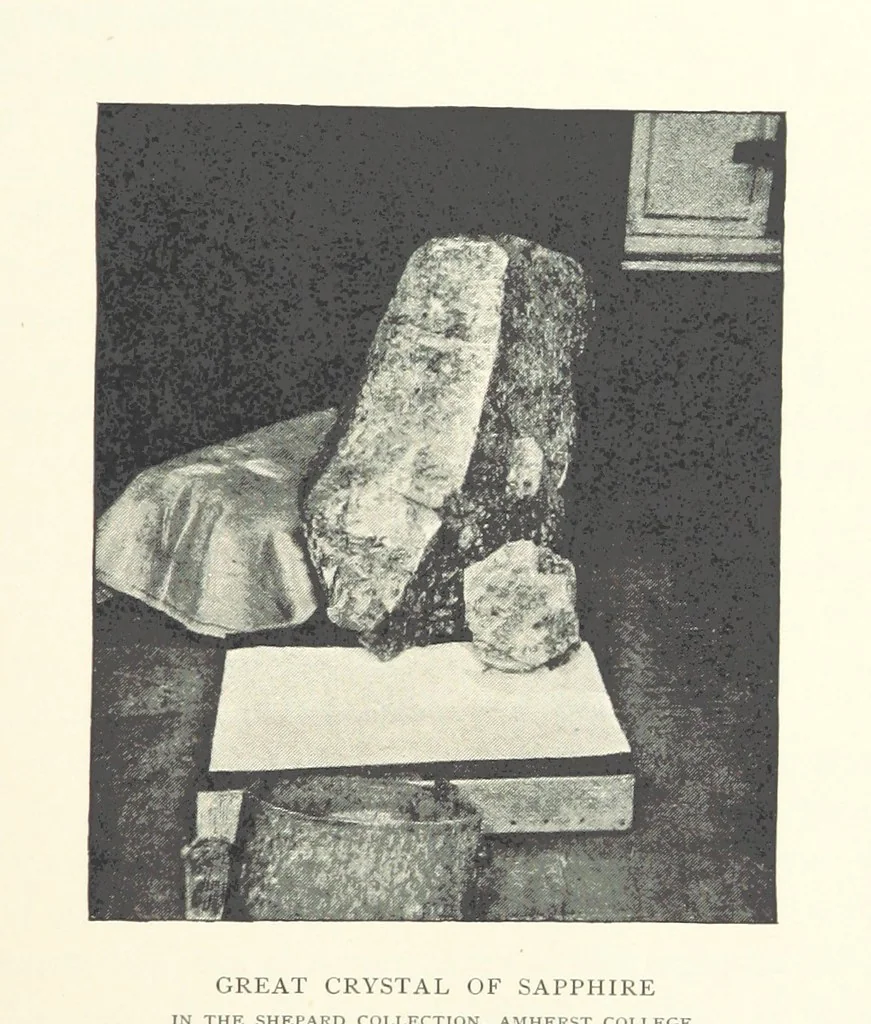 An illustration from Gems and Precious Stones of North America. A popular description of their occurrence, value, history, archæology, and of the collections in which they exist, also a chapter on pearls and on remarkable foreign gems owned in the United States. Illustrated, etc, 1890, leaf 63