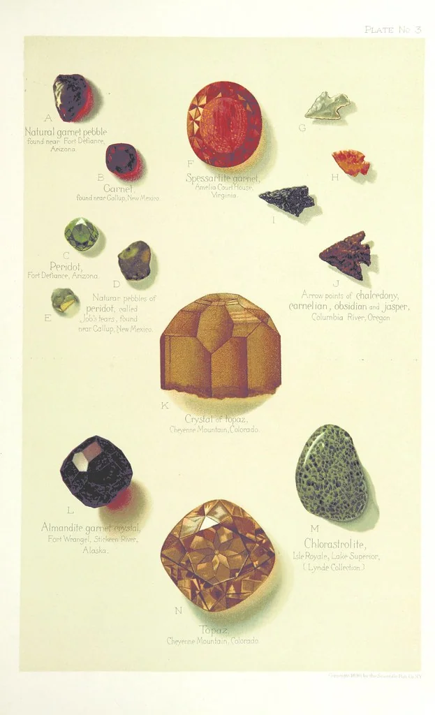 An illustration from Gems and precious stones of North America ... Second edition, with appendix, 1892, leaf 93