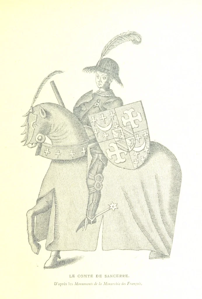 An illustration from Bergerac sous les Anglais. Essai historique sur le consulat et la communauté de Bergerac au moyen âge, 1893, leaf 117