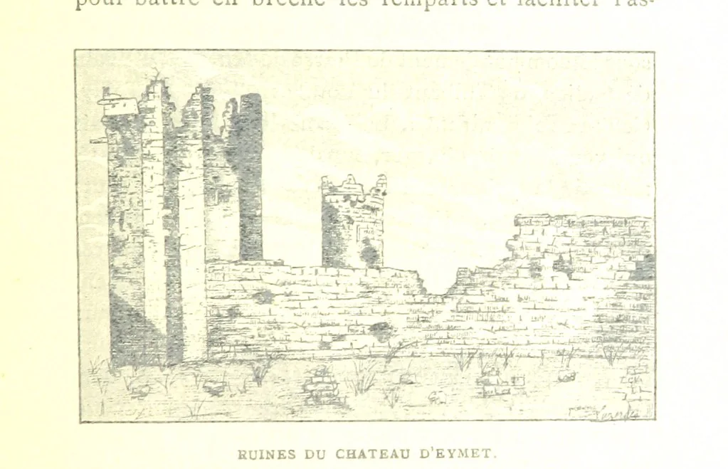 An illustration from Bergerac sous les Anglais. Essai historique sur le consulat et la communauté de Bergerac au moyen âge, 1893, leaf 125