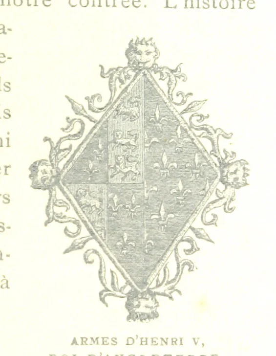 An illustration from Bergerac sous les Anglais. Essai historique sur le consulat et la communauté de Bergerac au moyen âge, 1893, leaf 155