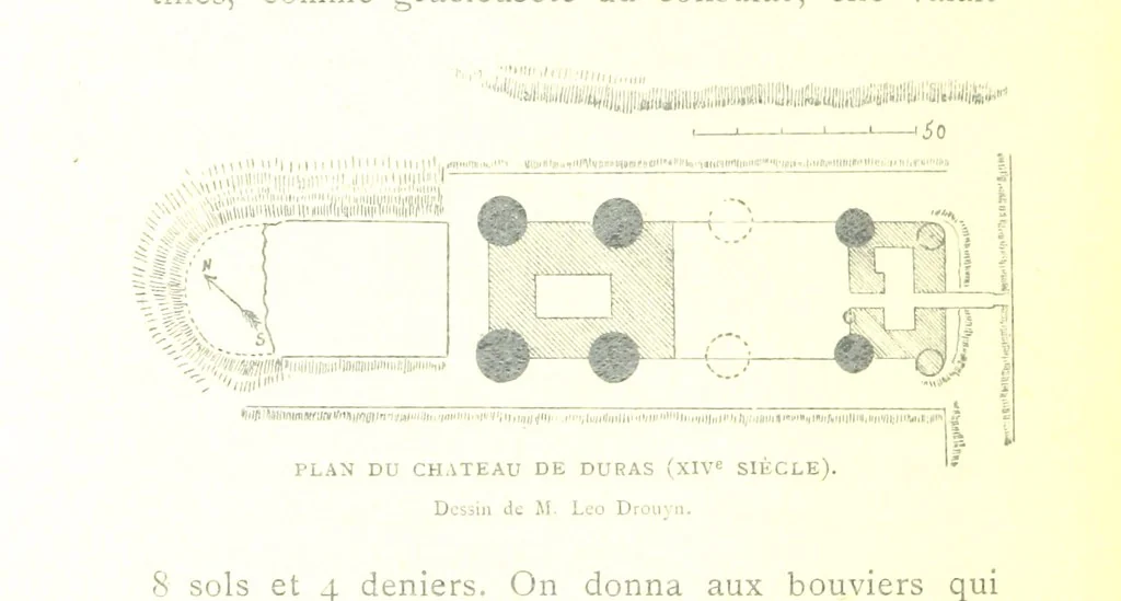 An illustration from Bergerac sous les Anglais. Essai historique sur le consulat et la communauté de Bergerac au moyen âge, 1893, leaf 160