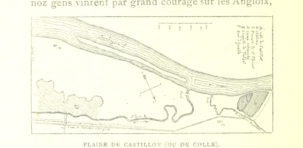 An illustration from Bergerac sous les Anglais. Essai historique sur le consulat et la communauté de Bergerac au moyen âge, 1893, leaf 178