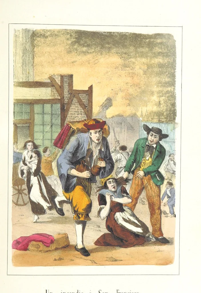An illustration from Voyage aux pays aurifères, Afrique, Mexique, Californie, Pérou, Chili, Nouvelle-Calédonie, Australie, Russie ... illustré par J. B. Arnout, père, 1855, leaf 109