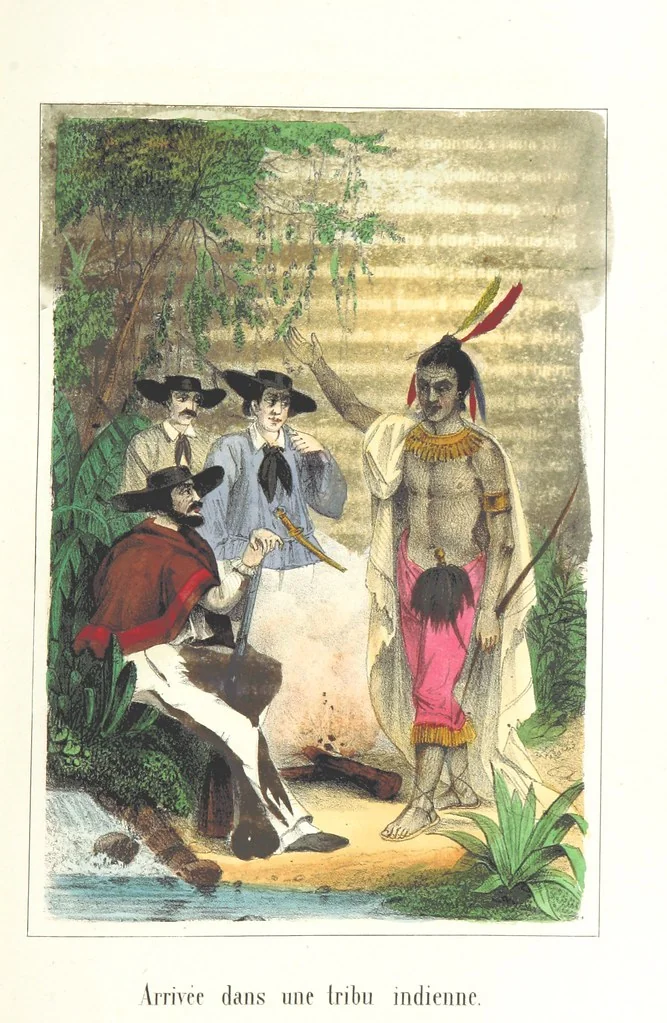 An illustration from Voyage aux pays aurifères, Afrique, Mexique, Californie, Pérou, Chili, Nouvelle-Calédonie, Australie, Russie ... illustré par J. B. Arnout, père, 1855, leaf 159