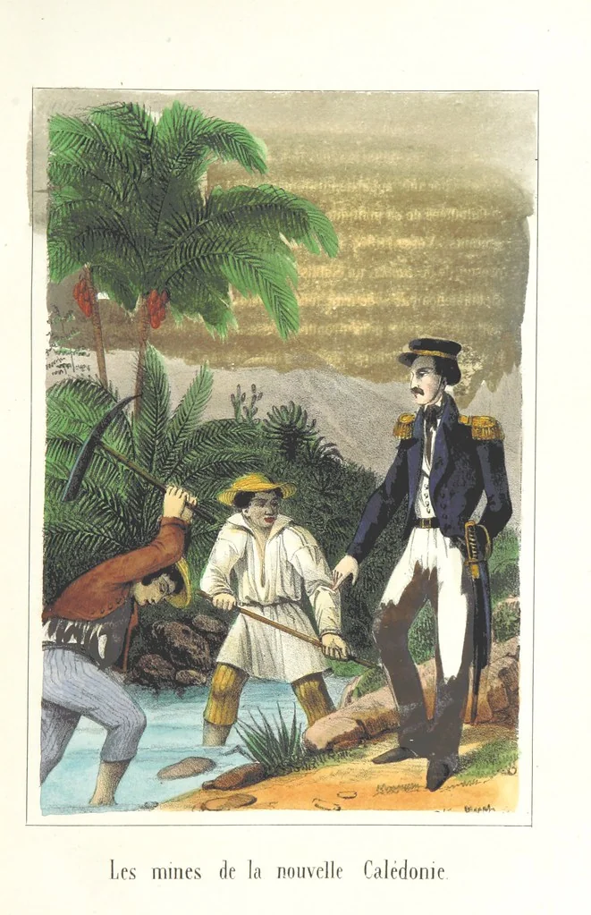 An illustration from Voyage aux pays aurifères, Afrique, Mexique, Californie, Pérou, Chili, Nouvelle-Calédonie, Australie, Russie ... illustré par J. B. Arnout, père, 1855, leaf 217