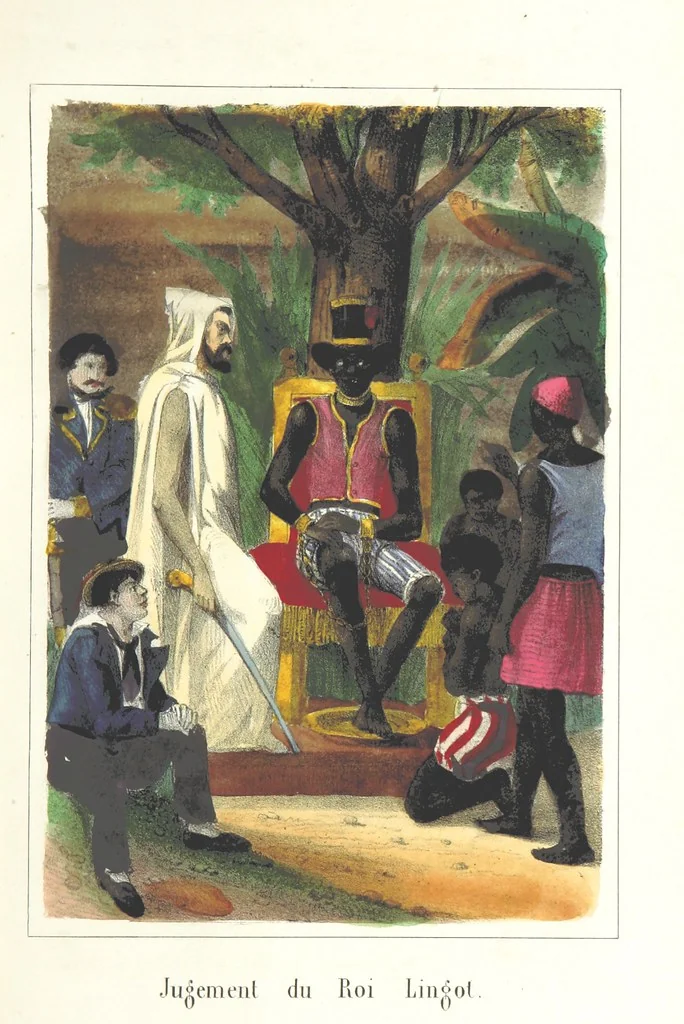 An illustration from Voyage aux pays aurifères, Afrique, Mexique, Californie, Pérou, Chili, Nouvelle-Calédonie, Australie, Russie ... illustré par J. B. Arnout, père, 1855, leaf 57