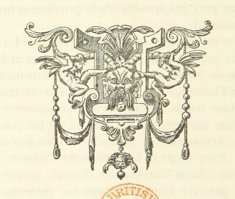 An illustration from Histoire générale de la Province de Quercy, publiée par ... L. Combarieu et F. Cangardel, 1883, leaf 772