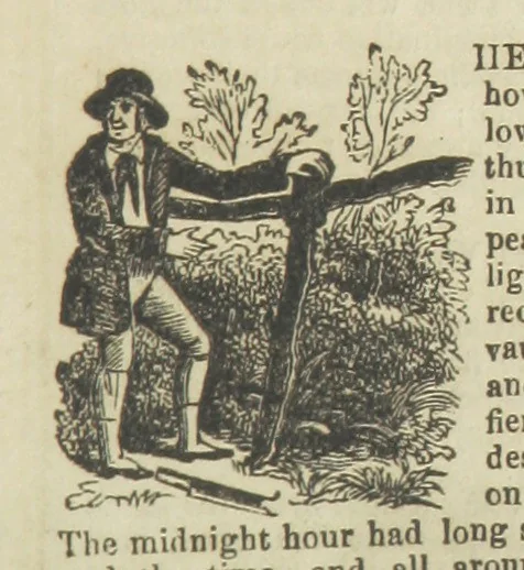 An illustration from Ernestine de Lacy, or the Robber's Foundling. An Old English Romance. By the author of “Angelina” ... etc., etc, 1854, leaf 13