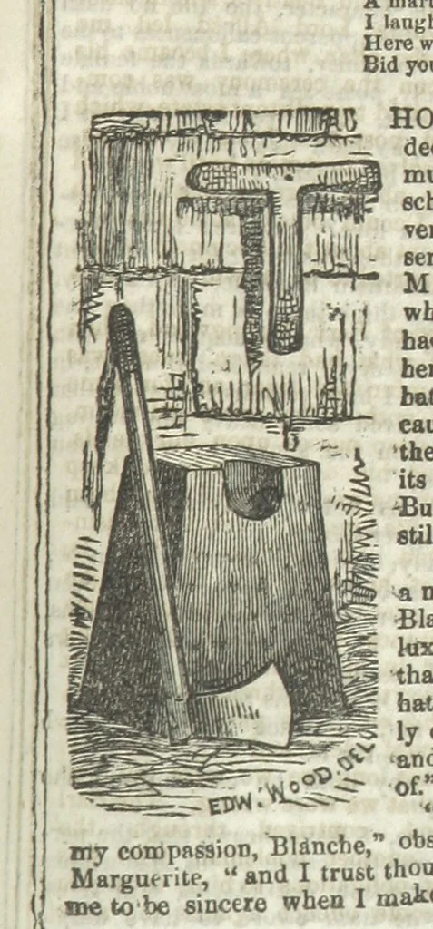 An illustration from Ernestine de Lacy, or the Robber's Foundling. An Old English Romance. By the author of “Angelina” ... etc., etc, 1854, leaf 137