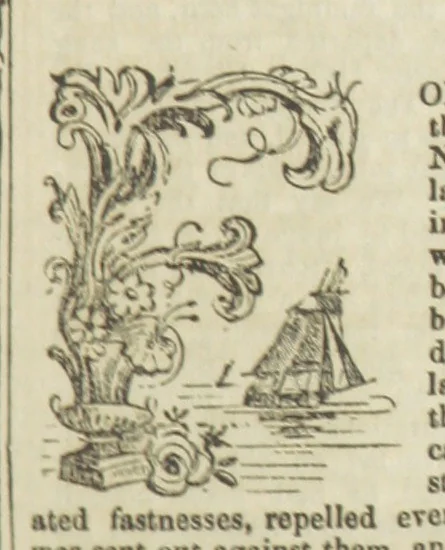 An illustration from Ernestine de Lacy, or the Robber's Foundling. An Old English Romance. By the author of “Angelina” ... etc., etc, 1854, leaf 17