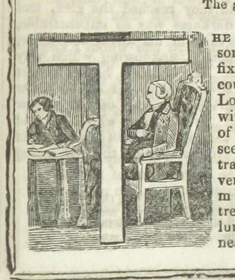 An illustration from Ernestine de Lacy, or the Robber's Foundling. An Old English Romance. By the author of “Angelina” ... etc., etc, 1854, leaf 177