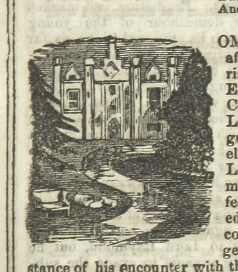 An illustration from Ernestine de Lacy, or the Robber's Foundling. An Old English Romance. By the author of “Angelina” ... etc., etc, 1854, leaf 193