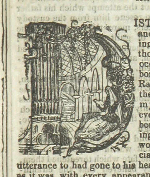 An illustration from Ernestine de Lacy, or the Robber's Foundling. An Old English Romance. By the author of “Angelina” ... etc., etc, 1854, leaf 81