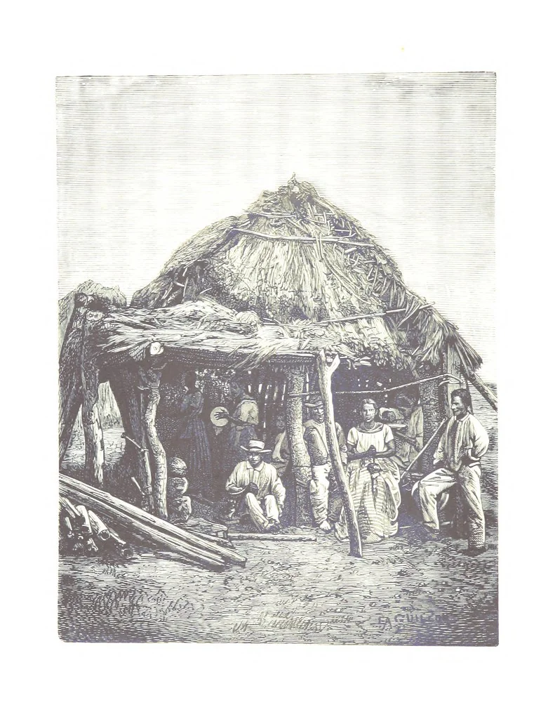An illustration from De Paris a Guatémala. Notes de voyages au Centre-Amérique 1866-1875 ... Illustré de 35 planches. Dessins de M. E. A. Guillon, 1877, leaf 10