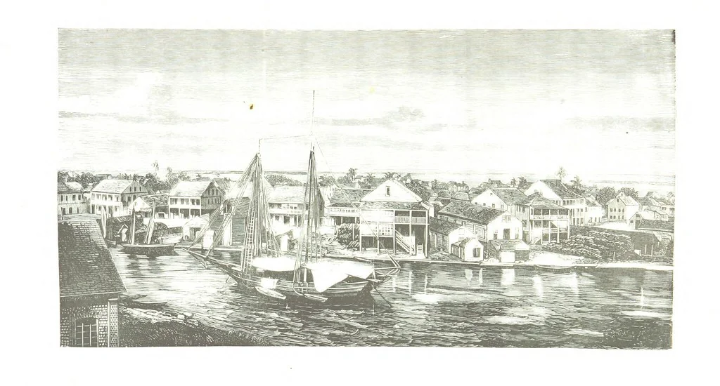 An illustration from De Paris a Guatémala. Notes de voyages au Centre-Amérique 1866-1875 ... Illustré de 35 planches. Dessins de M. E. A. Guillon, 1877, leaf 145