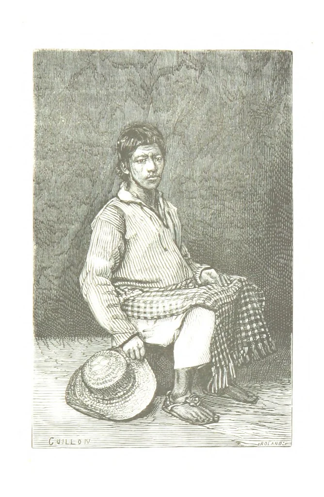 An illustration from De Paris a Guatémala. Notes de voyages au Centre-Amérique 1866-1875 ... Illustré de 35 planches. Dessins de M. E. A. Guillon, 1877, leaf 283